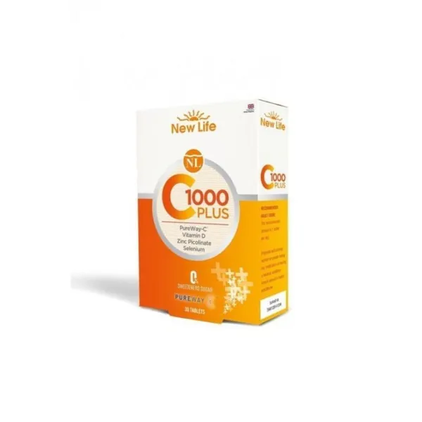 New-Life C-1000 Plus Витамин С Цинк 30 таблеток