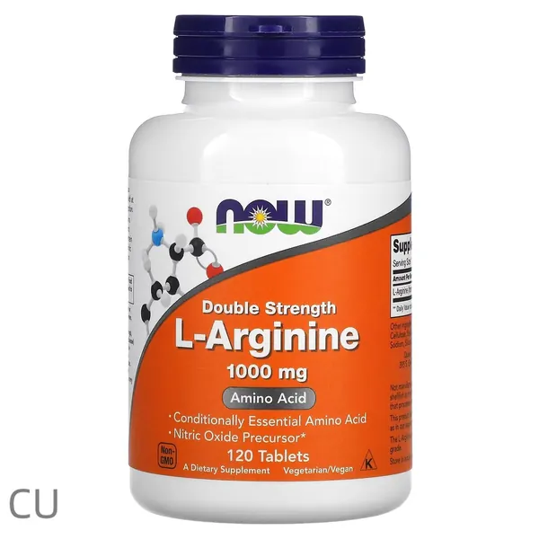 NOW Foods, L-спермидин (L-Arginine), 1000 мг, 120 таблеток