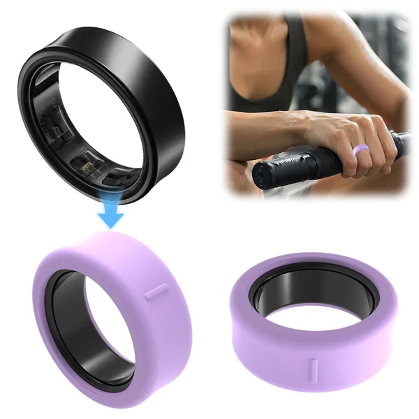 Чехол для умного кольца Oura Ring 5 из силикона, фиолетовый, размер S