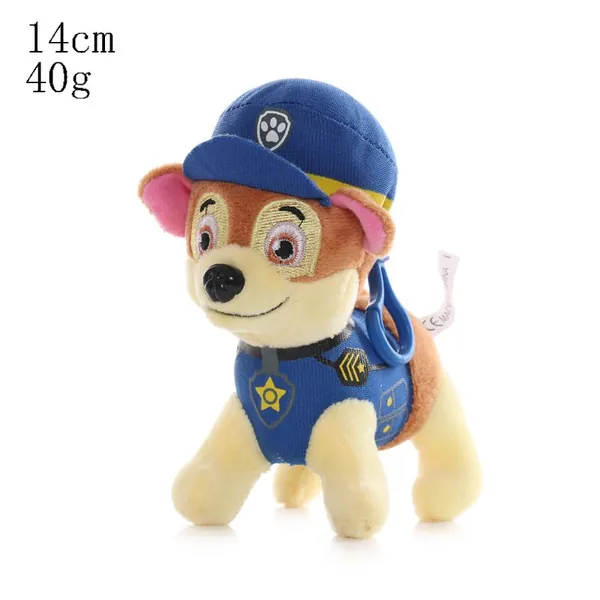 Игрушка Paw Doll 20 см, заполненная плотно мягким материалом, собака Маршалл, Рокки, плюшевая собака Чейс, щенок Раббл, голубая, 14 см.