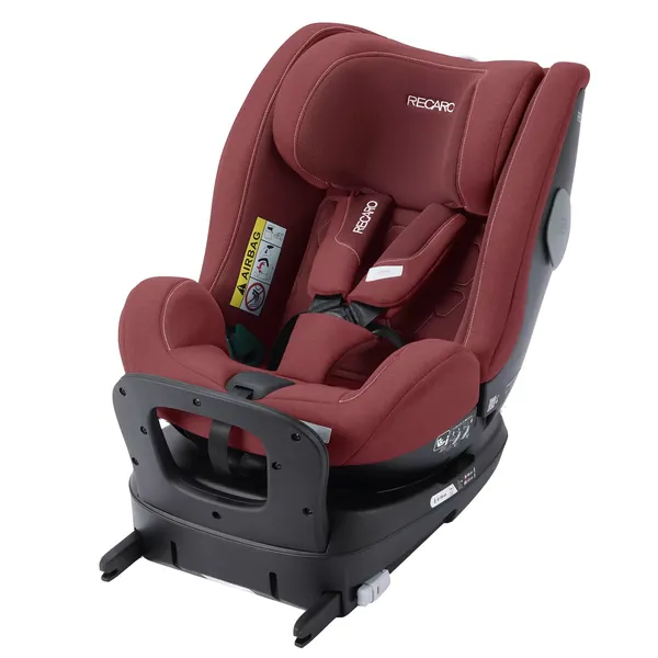 Автокресло детское Recaro SALIA 125 KID Iron Red красный, поворотное кресло 360 градусов, растущее кресло с 3 месяцев до 7 лет (0-25 кг), группа 0+/1/2 (i-size) с креплением isofix