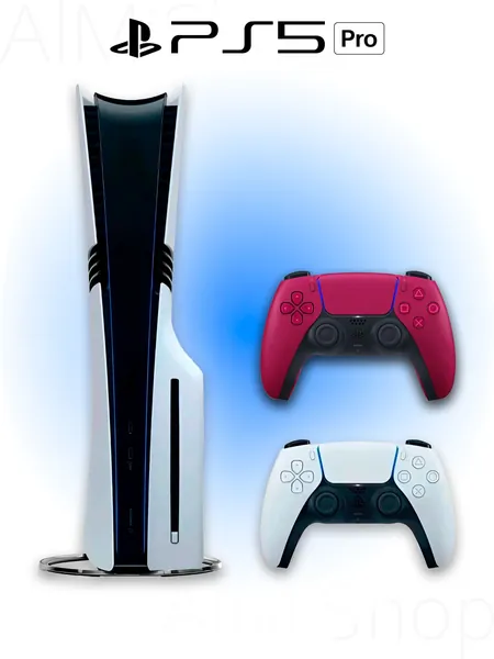 Игровая приставка Sony PlayStation 5 PRO + дисковод + 2 геймпад (красный, Cosmic Red)
