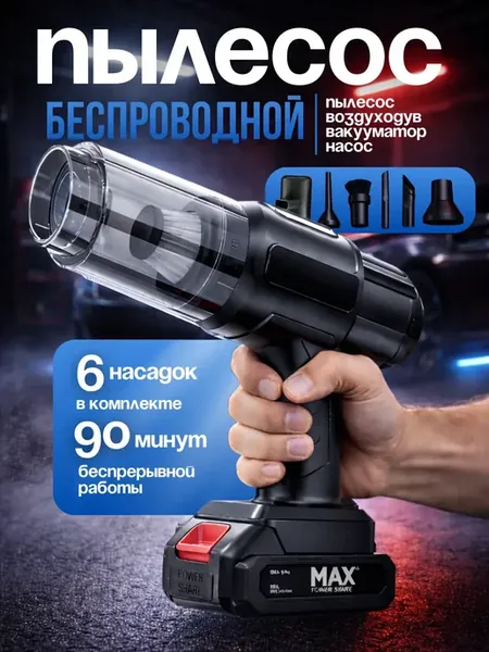 Пылесос для автомобиля автопылесос беспроводной