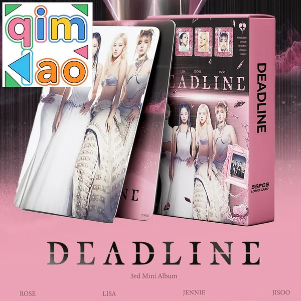 BlackPink 2026 3-й мини-альбом DeadLine LOMO Cards, 55 шт., K-POP мини-фотокарточки BLINK для фанатов