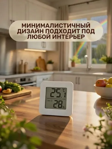 Термометр комнатный электронный с гигрометром
