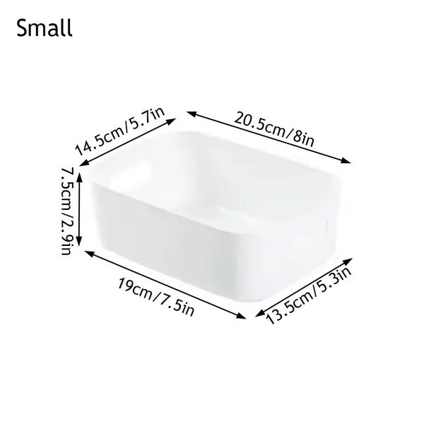 Non-branded Кофр для хранения вещей 19x13.5x7.5 см 1 шт с крышкой белый