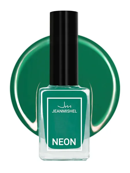 Лак для ногтей Jeanmishel Neon, тон: 398 Marine green, 6мл