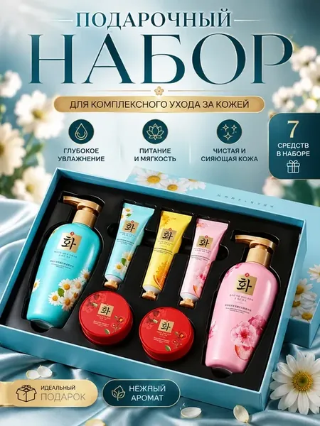 Уходовый набор для лица, рук и тела подарочный