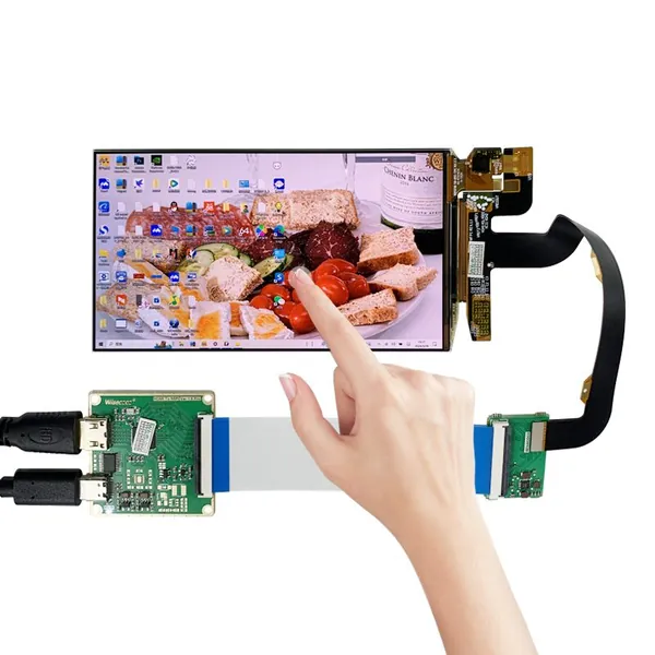 Wisecoco 5.5" Монитор OLED 5.5"1920x1080 сенсорный экран FHD AMOLED экран дисплей 60Hz USB-C плата драйвера RASPBERRY PI выиграть 10 11 OLED сенсорная панель (1), OLED, 1920x1080 Full HD, 60 Гц, черный