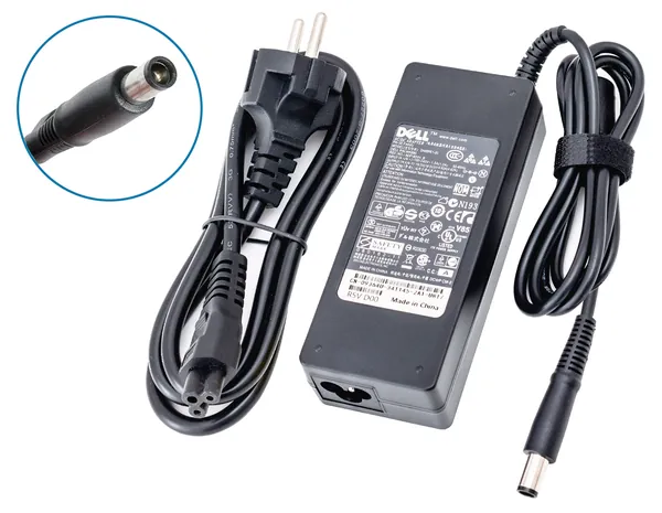Блок питания для ноутбука Dell 19.5V, 4.62A, 90W (штекер 7.4х5.0) для Inspiron N5110 1520 1545 1720 1750, 3521 3537 3721 5520 5521, Latitude E6420 5310 5480 7390 E5440, E6400 E6410 E6430 E6540