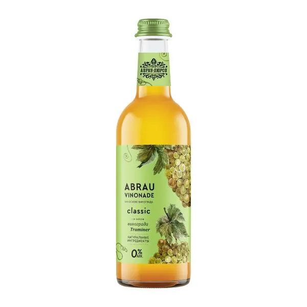 Напиток Vinonade Abrau classic Traminer безалкогольный 375мл