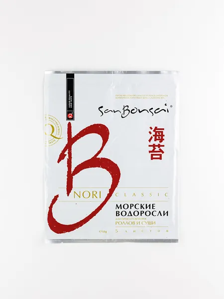 Морские водоросли Нори SanBonsai для роллов и суши, 14 г