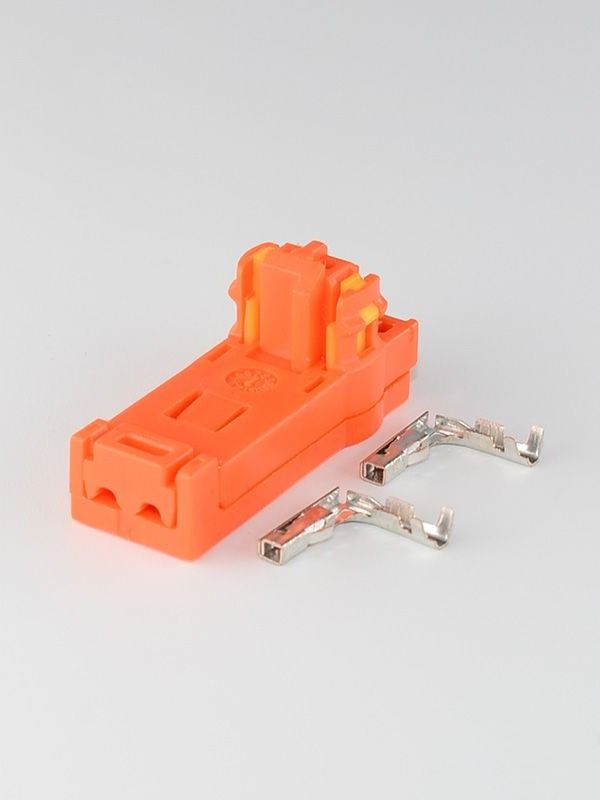Разъем (колодка, фишка) 2 контакта (2 pin) мама 70271-1-21 пиропатрона, подрулевой подушки безопасности