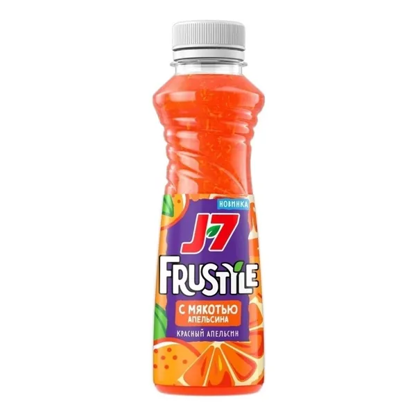 Напиток сокосодержащий J7 Frustyle красный апельсин 385 мл
