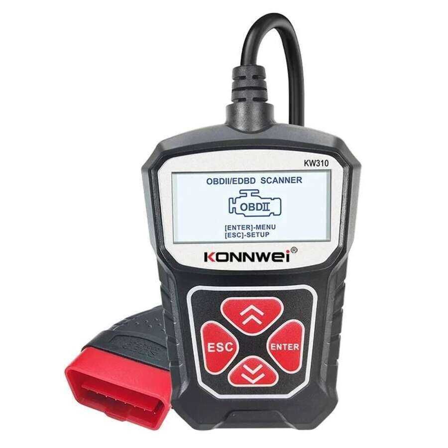 Портативный сканер KONNWEI OBD1 KW310 автомобилей, с функцией сброса индикатора замены масла, поддержкой нескольких языков, инструмент для