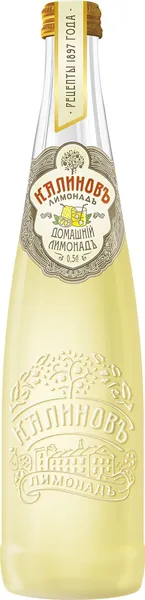 Калиновъ Лимонадъ Винтажный Домашний, газированный, в стекле, 0,5 л