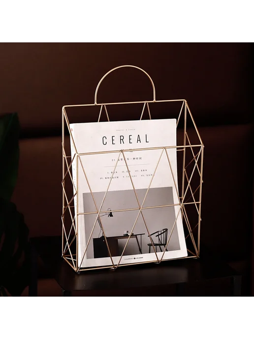 Газетница настенная из железа 25 5x10x38 см