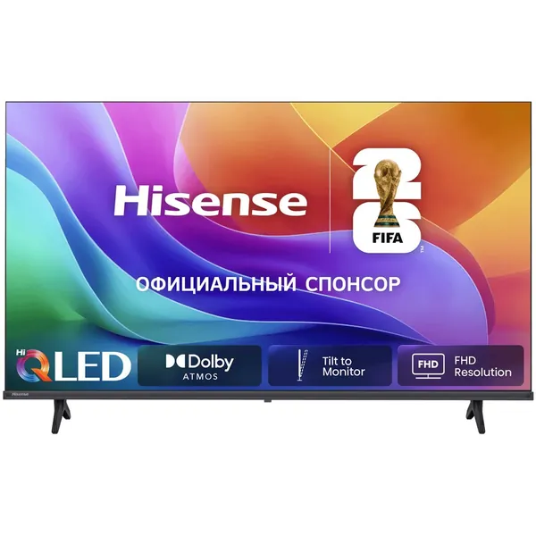 Hisense Телевизор 32A5S RU QLED Smart TV 32″ Full HD, черный