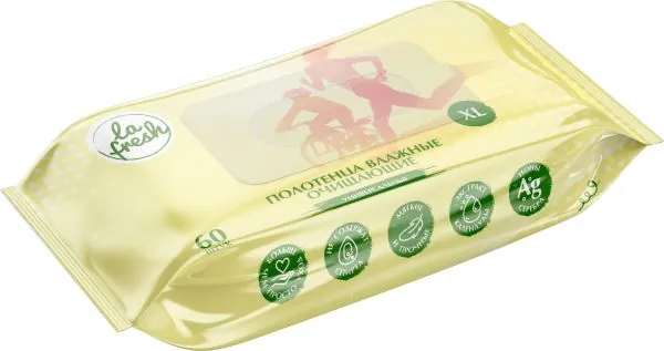Влажные полотенца La Fresh XL универсальные 60шт
