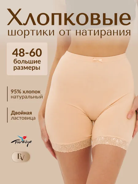 Трусы панталоны шорты от натирания,хлопок, 1 шт