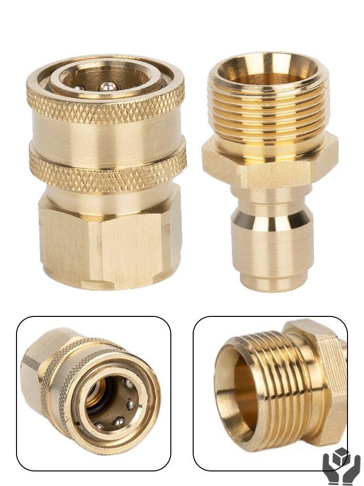 Адаптер 3/8 M22 для Комплекта Носика Мойки Высокого давления Quick Connect Kit
