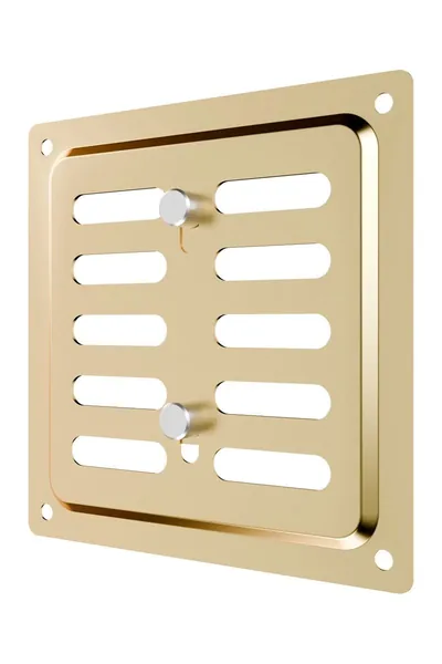 Решетка вентиляционная регулируемая ERA 1010MER Gold, 100x100 мм, окрашенная сталь