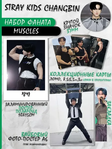 Stray kids бокс набор стрей кидс карточки Changbin Чанбин