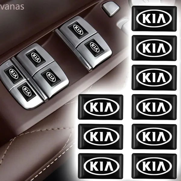 10 шт. 3D эмблема-наклейка из эпоксидной смолы для Kia Rio Sportage Ceed Sorento Optima (K5) Sonet Picanto
