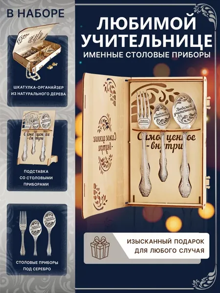 Подарочный набор с именем Любимой учительнице, учителю
