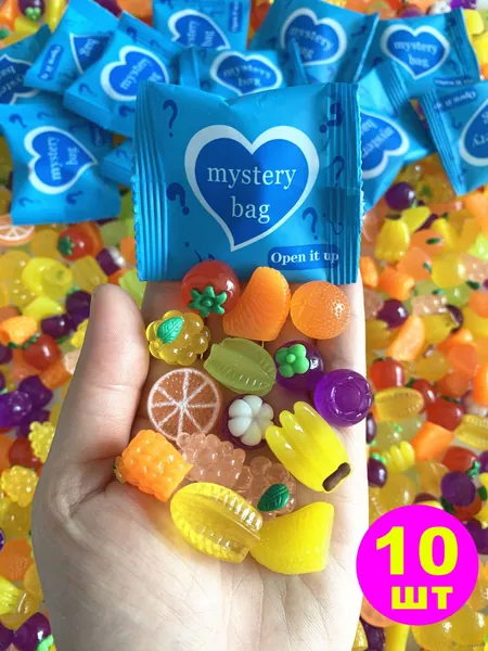 10 шт Слепой мешок, мини-светящиеся фрукты