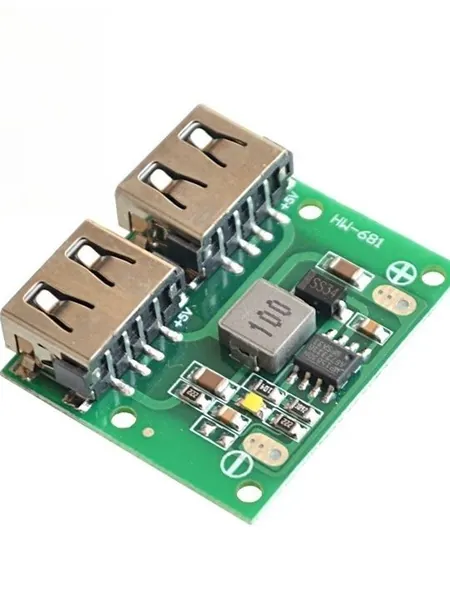 12V / 24V Двухместный USB - разъем 5V 3A DC - DC