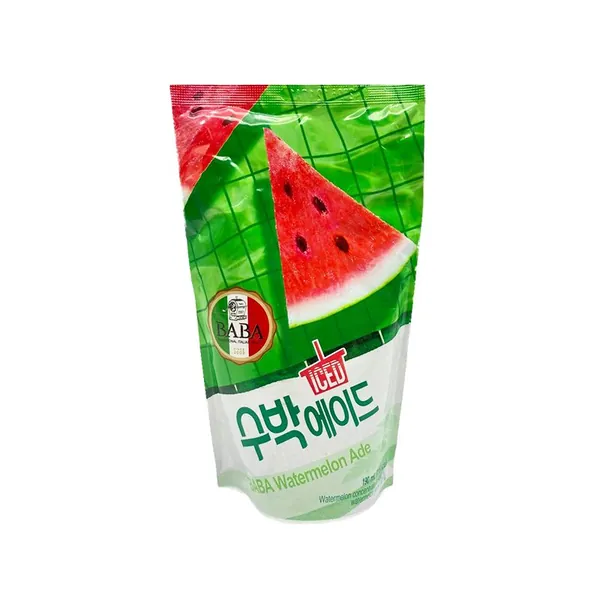 BABA Напиток безалкогольный Waterrmelon Ade Арбуз с сахаром, концентрат, 190 мл