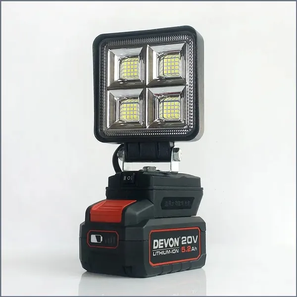 Прожектор заливающего света для DEVON 20V с широким углом освещения