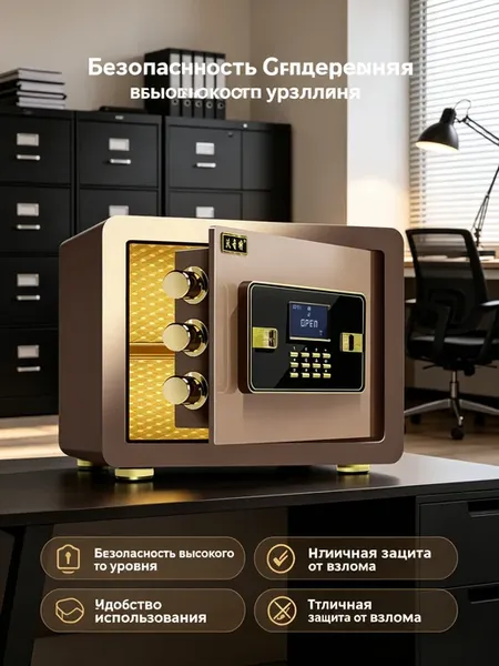 Офисный сейф с защитой от взлома