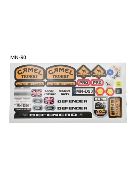 1 шт. DIY наклейки для MN D90, MN98, MN99S, MN86, WPL C14, C24, C24-1, B14, B24, B16, B36 1/12 1/16 RC Car Body Accessories