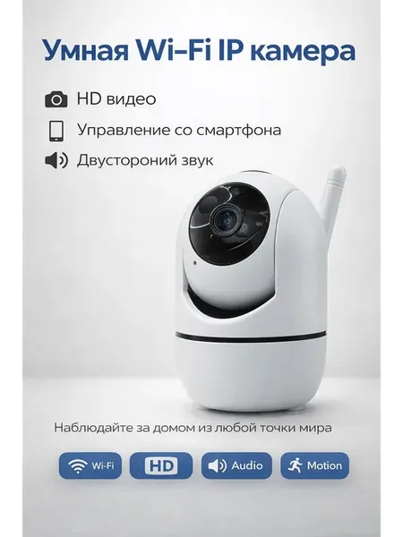 Умная Wi-Fi IP камера видеонаблюдения HD