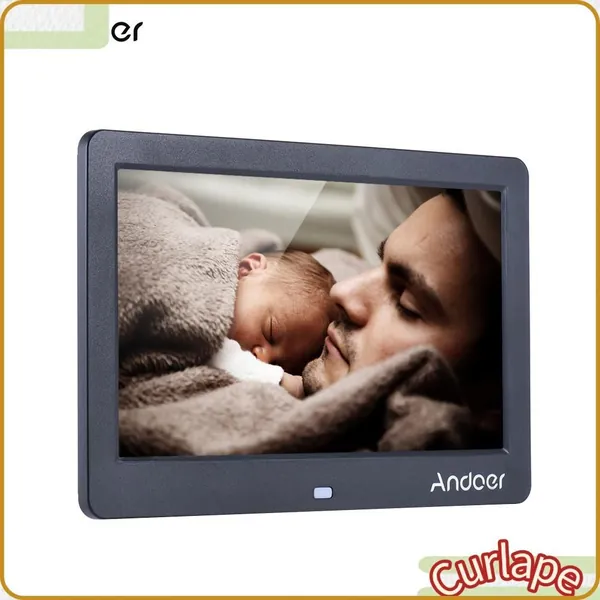 Цифровая фоторамка Andoer 10", многофункциональная, поддержка нескольких языков для комфортного использования