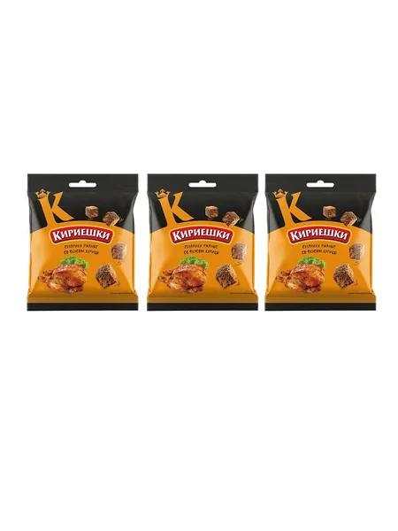 Кириешки Сухарики со вкусом курицы, 40 гр, 3 уп