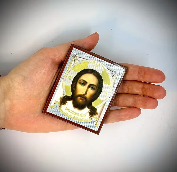 Маленькая Икона, Спас Нерукотворный. 7*6см.