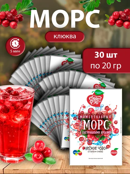 Морс моментальный "Лесное чудо" 20г - 30 пакетов