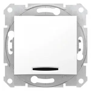 SDN1500121 Schneider Electric Sedna Бел. Перекл. 2 напр. с подсв., 10AX 250V