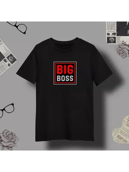 Футболка надпись большой босс big boss