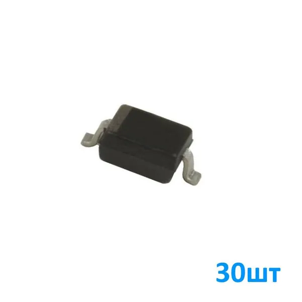 1N4148WS 30шт, Диод быстрый, 75В, 0.15А, 4нс, корпус SOD323