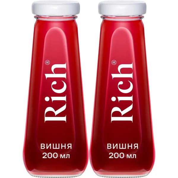 Нектар Rich вишневый 200 мл, набор: 2 штуки