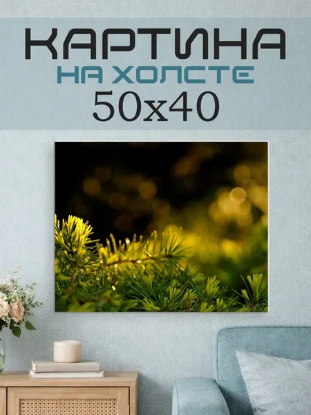 Картина на стену 50x40 Ель
