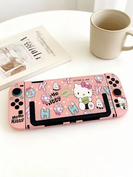 Защитный корпус для Nintendo Switch2 и чехлы на JoyCon (2025), противоударный кейс, PC + TPU Dockable Cover, Hello Kitty