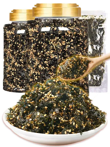 нори с кунжутом,морская капуста в кунжутном масле,чипсы из ламинарии