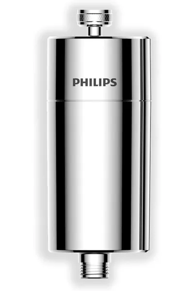Philips AWP1775CH фильтр для душа, хромированный корпус. Эффективное удаление хлора и примесей, смягчение воды для защиты кожи и волос. Надежная очистка воды в ванной комнате, сменный картри