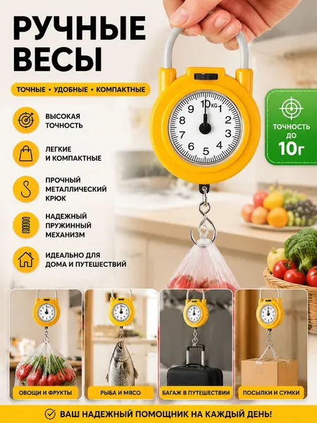 Кухонные весы, желтый