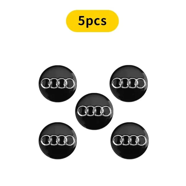 16мм 14мм для Audi Q5 Q3 Q7 R8 A3 A4L A5 A6L A8 A1 TT 8L A4 A5 A6, чехол для ключа автомобиля, алюминиевый эмблемный символ, наклейка